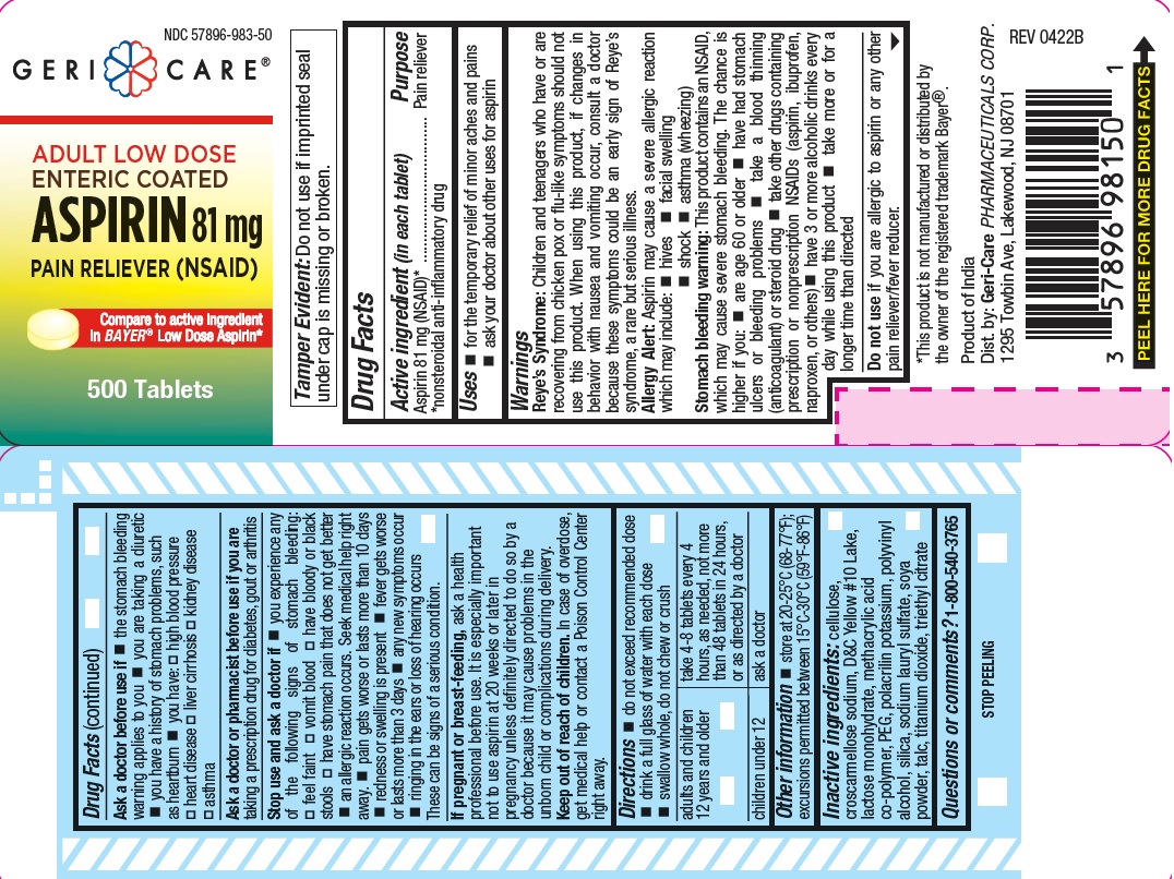 Adult Low Dose Enteric Coated Aspirin